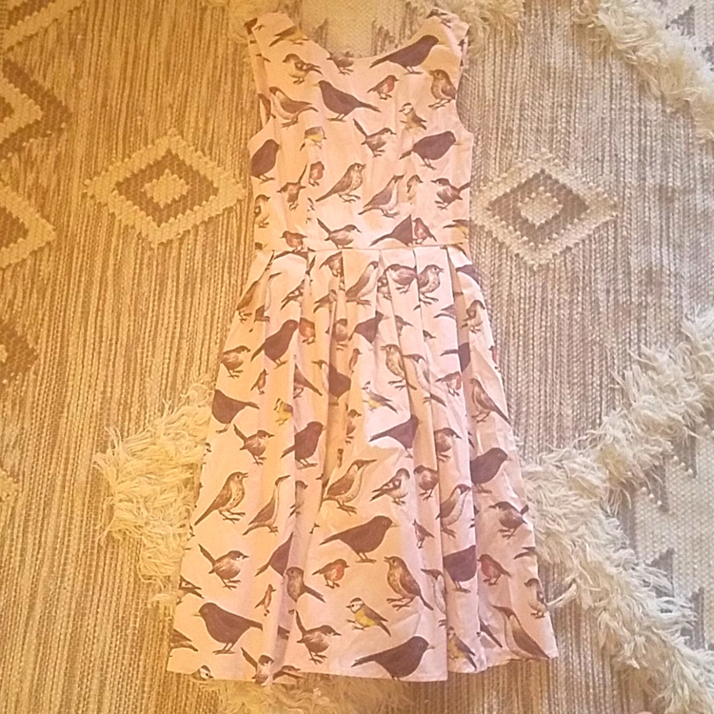 Luouse Size Medium Pink Love The Birds dress